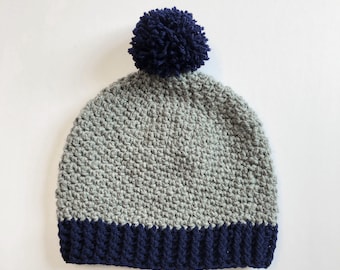 Crochet Pattern- Men's Pondera Beanie Hat Crochet Pattern- Crochet Patterns for Men's Hats- Crochet Hat Patterns for Men