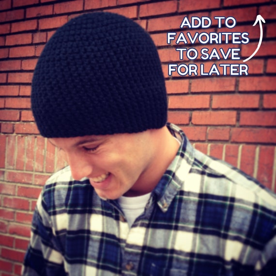 One Hour Mens Beanie Crochet Pattern 