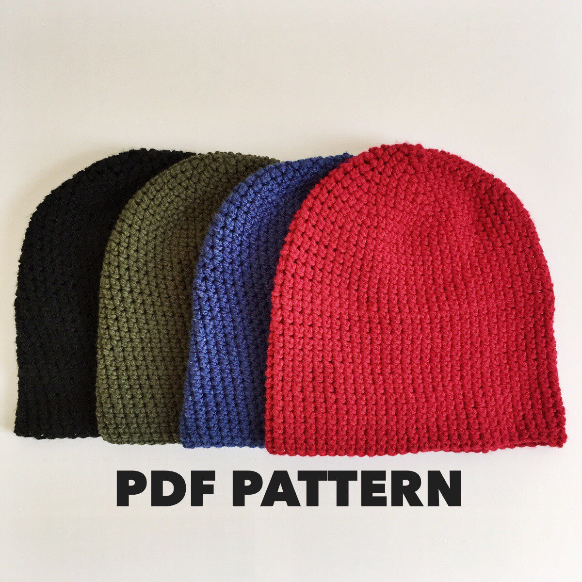 30 Hipster Slouchy Beanie Crochet Patterns for Stylish DIY Hats 2 Easy Basic Slouch Beanie Pattern