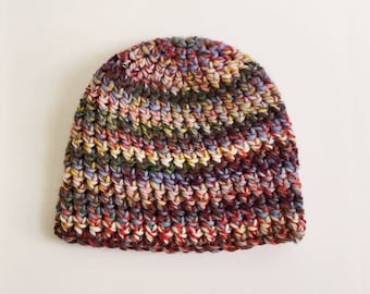 One Hour Candy Dream Beanie Crochet Pattern- Womens Crochet Beanie Pattern- Mens Easy Beanie Crochet Pattern- Instant Download