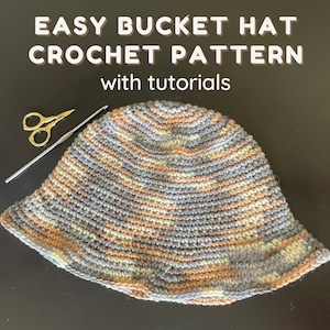 Bucket Hat Crochet Pattern- Trendy Crochet- Easy DIY Sun Hat for Women- Summer Hat Crochet Pattern- Instant PDF Download