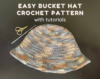Crochet Bucket Hat Pattern: Easy DIY Summer Sun Hat (PDF Download)