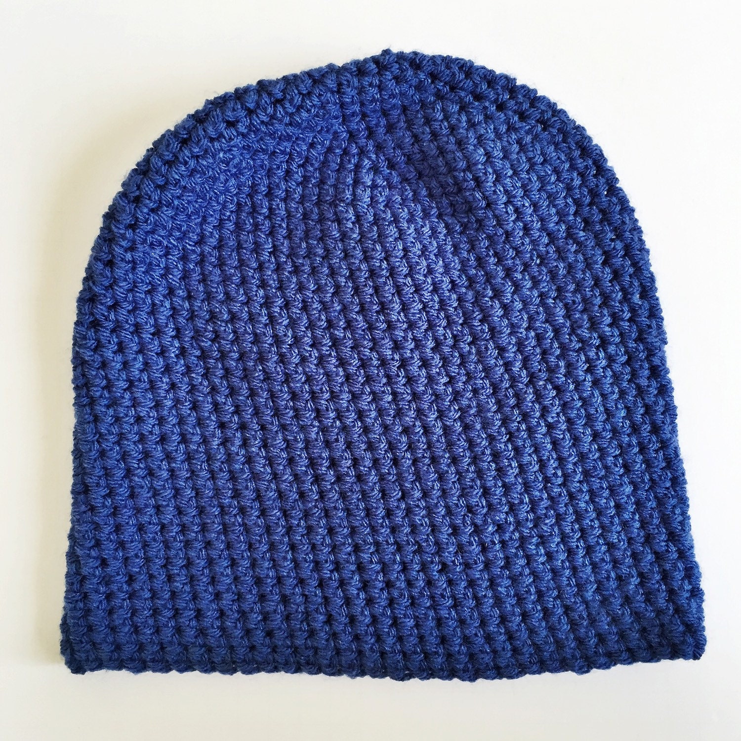 Slouchy Beanie Crochet Pattern- Easy Basic Slouch Beanie Pattern ...