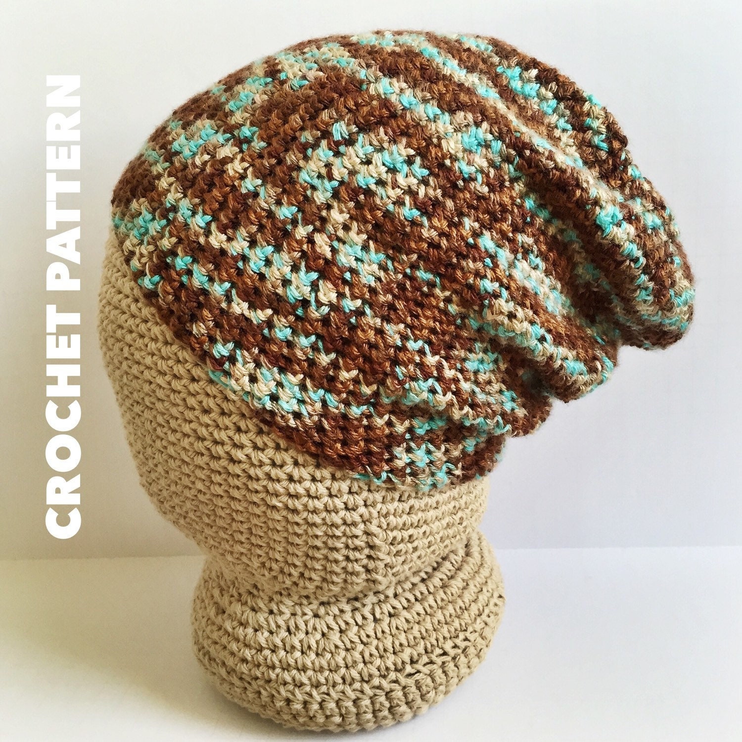 30 Hipster Slouchy Beanie Crochet Patterns for Stylish DIY Hats 27 Boho Slouchy Beanie Crochet Pattern