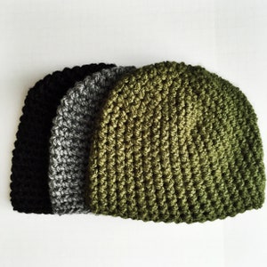 Easy One Hour Beanie Crochet Pattern Bundle (PDF Pattern)