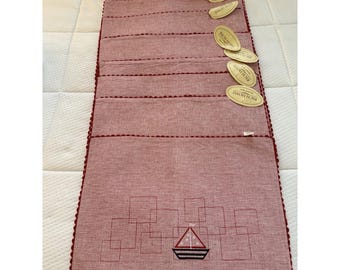 Red Sailboat Placemats - Nautical Ocean Decor, Set of 4