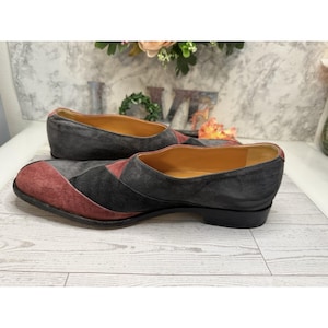 Vintage Made to Order Giovanna Zanella Wildleder Slip On Schuhe Italien innen 11 "4" W Bild 16