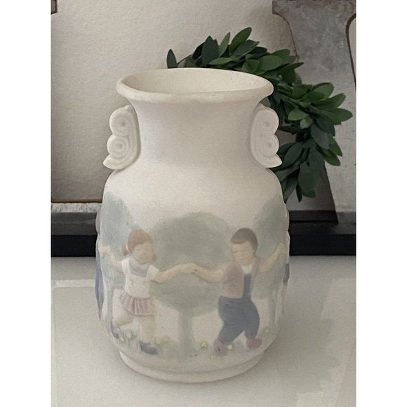 LLADRO miniature Pitcher Daisa decorative porcelain china pottery 1984 lid  mini