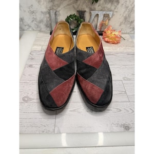 Vintage Made to Order Giovanna Zanella Wildleder Slip On Schuhe Italien innen 11 "4" W Bild 15
