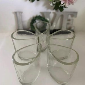 Vases à fleurs en verre John Curran du milieu du siècle : ensemble de couverts à condiments