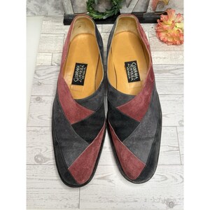 Vintage Made to Order Giovanna Zanella Wildleder Slip On Schuhe Italien innen 11 "4" W Bild 1