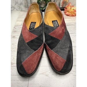 Vintage Made to Order Giovanna Zanella Wildleder Slip On Schuhe Italien innen 11 "4" W Bild 7