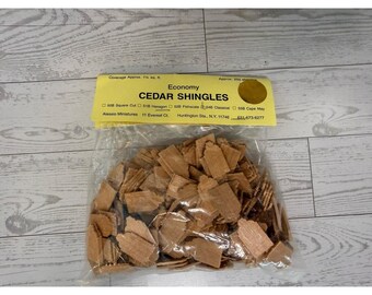 Miniature Cedar Shingles 54B Alessio Classical Approx 250  1/12 Scale Dollhouse