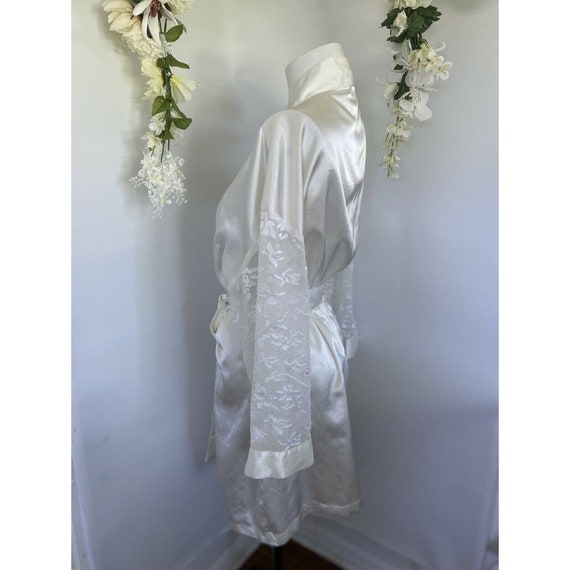 Vintage Women's Robe Evandale Intimates White Lac… - image 5