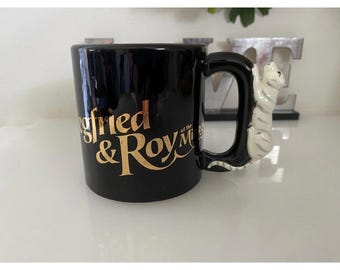 Siegfried & Roy White Tiger Mug: Vintage Las Vegas Golden Era Collectible