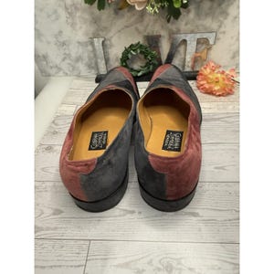 Vintage Made to Order Giovanna Zanella Wildleder Slip On Schuhe Italien innen 11 "4" W Bild 12