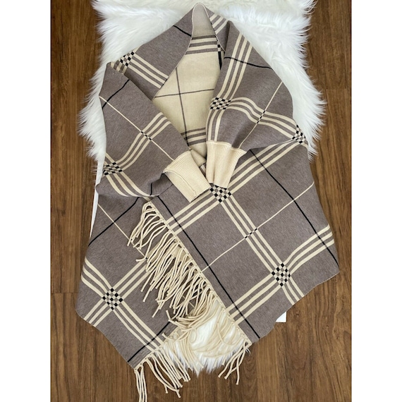 Plaid wrap sweater hotsell