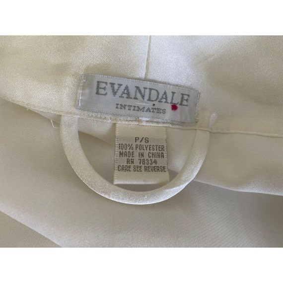 Vintage Women's Robe Evandale Intimates White Lac… - image 7