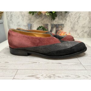 Vintage Made to Order Giovanna Zanella Wildleder Slip On Schuhe Italien innen 11 "4" W Bild 2
