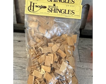 Houseworks Dollhouse Miniature 400pcs H Scale Wood Shingles 1:24 Scale #7004 NIB
