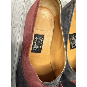 Vintage Made to Order Giovanna Zanella Wildleder Slip On Schuhe Italien innen 11 "4" W Bild 20