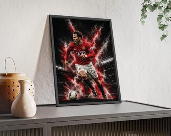 Ryan Giggs voetbalposter - Manchester United voetbalkunst