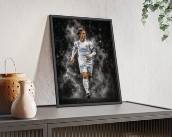 Luka Modric Football Poster - Real Madrid Football Art