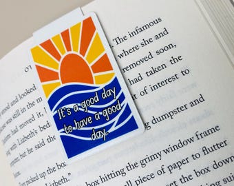 Cute Positive Quote Magnetic Bookmark Page Clip Accessory