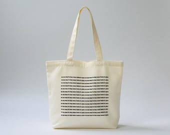 Funny Sarcastic Canvas Tote Bag, Adult Humor Market Bag, Relatable Quote Accessory