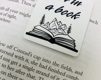 Cute Adventure Magnetic Bookmark Lost in A Book Page Marker