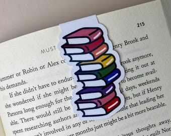 Bookstack Magnetic Bookmark Reading Essential Rainbow Color Theme Page Marker