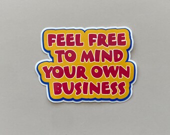 Easy-Peel Relatable Clean Adult Mood Humor Stickers