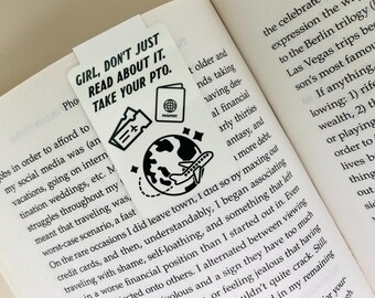 Self-Care Adventure Vacation Inspiration Magnetic Bookmark Page Holder Accessory