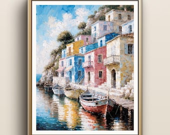 Procida Print | Colorful Italian Island Wall Art