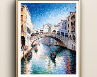Rialto Bridge Print | Venice Italy Wall Art
