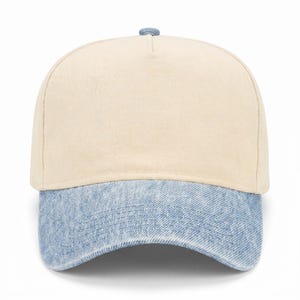 Cotton Canvas Hat - Specialty Bill Prints | Vintage Trucker Cap | Embroidery image 3