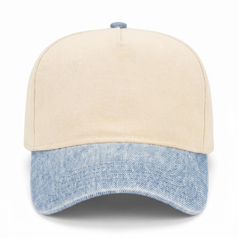Cotton Canvas Hat - Specialty Bill Prints | Vintage Trucker Cap | Embroidery image 3