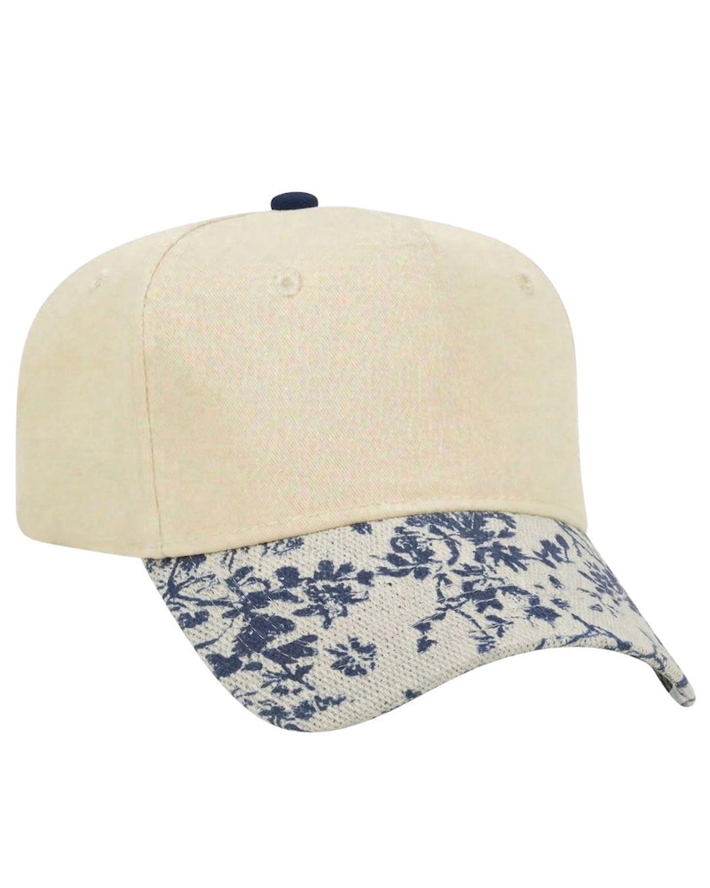 Cotton Canvas Hat - Specialty Bill Prints | Vintage Trucker Cap | Embroidery image 4