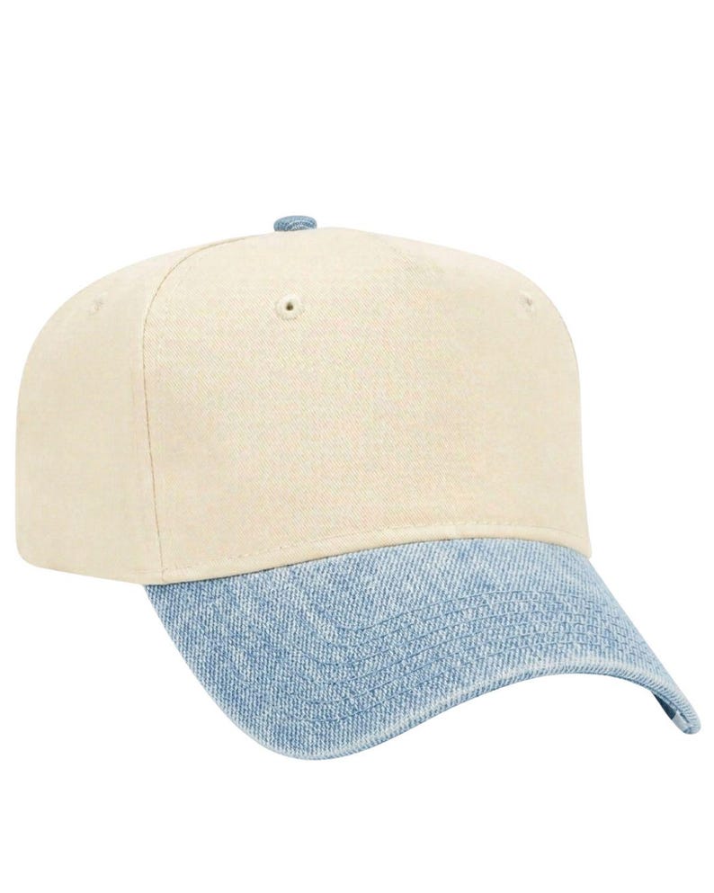 Cotton Canvas Hat - Specialty Bill Prints | Vintage Trucker Cap | Embroidery image 2