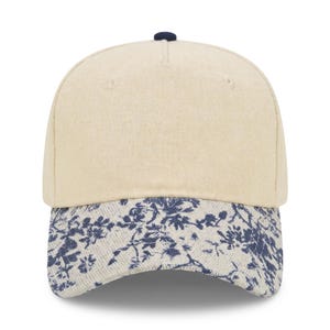 Cotton Canvas Hat - Specialty Bill Prints | Vintage Trucker Cap | Embroidery image 5