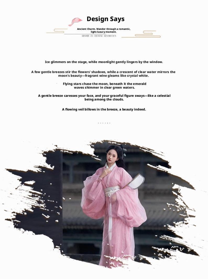 Pink Chiffon Hanfu Dress: Traditional Chinese Fairy Costume for Cosplay ...