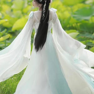 flowy dress costume Amazon.com: KINMIU Women's Halloween Costume Blue Princess Maxi Dress With Blue Bowtie Belt : Clothing, Shoes & Jewelry