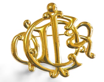 CHRISTIAN DIOR Vintage Dior Logo Brooch - Etsy