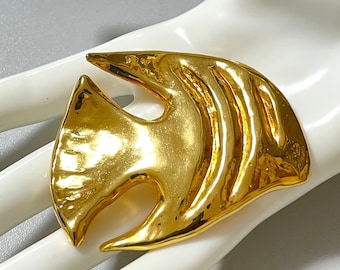 イヴ・サンローランのヴィンテージ ラージ フィッシュ ブローチ - Etsy