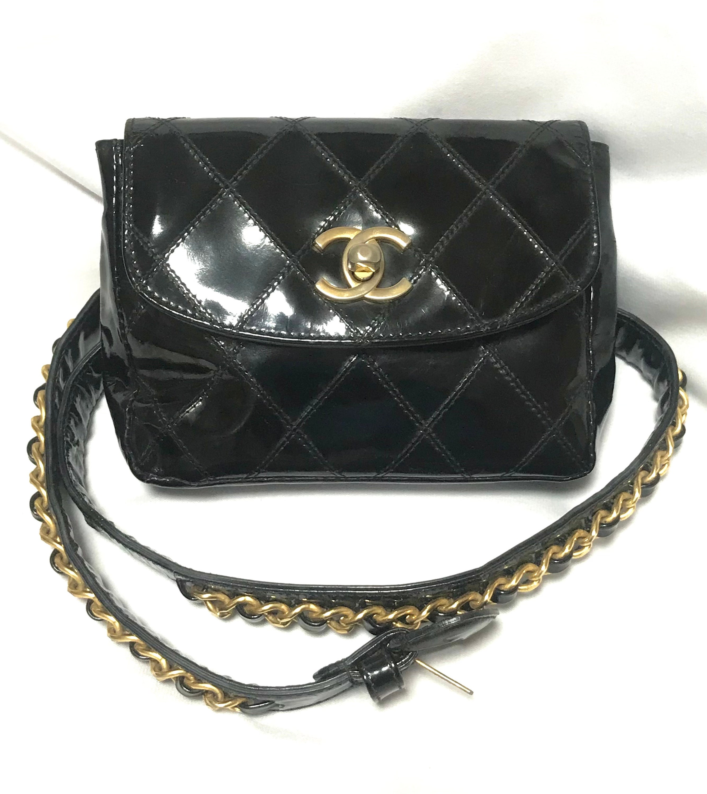 NIB 19K Chanel Black Aged Calfskin Pocket Fanny Pack Waist Bag Coin Pu –  Boutique Patina