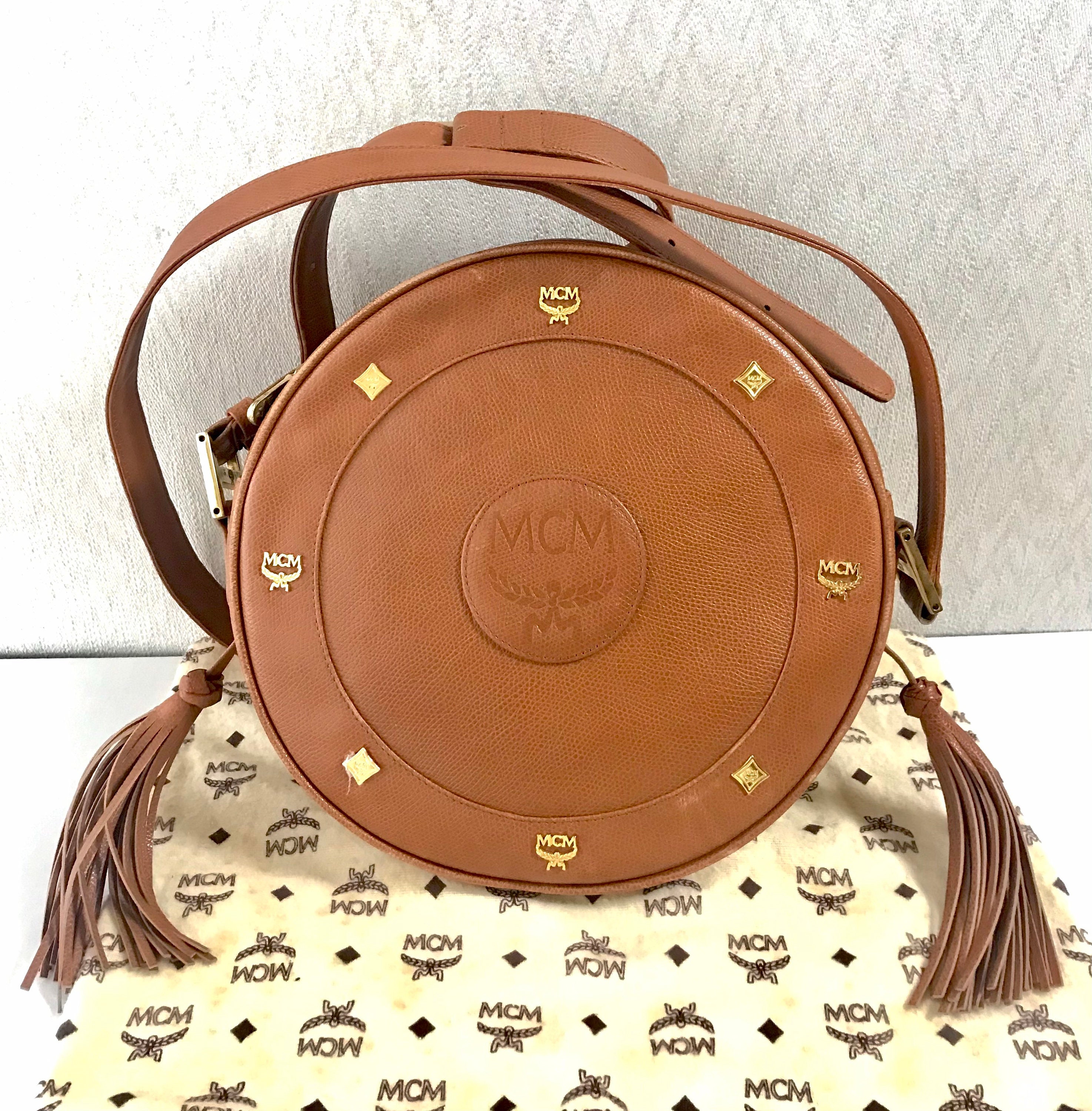 Mcm 1980s Leather Crossbody Bag