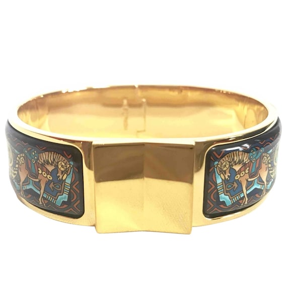 Hermes Printed Enamel Bracelet 2024 | towncentervb.com