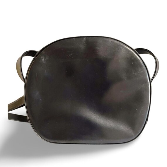 Vintage Cartier navy oval shape shoulder bag with… - image 4
