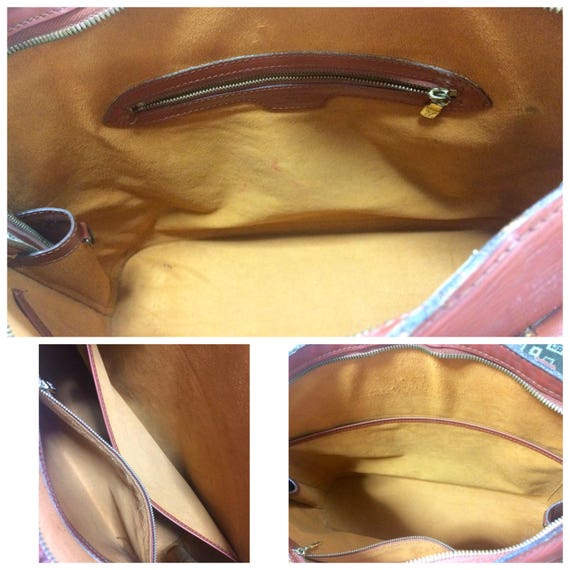 Vintage Louis Vuitton Brown Epi Shoulder Tote Bag. Perfect -  Israel