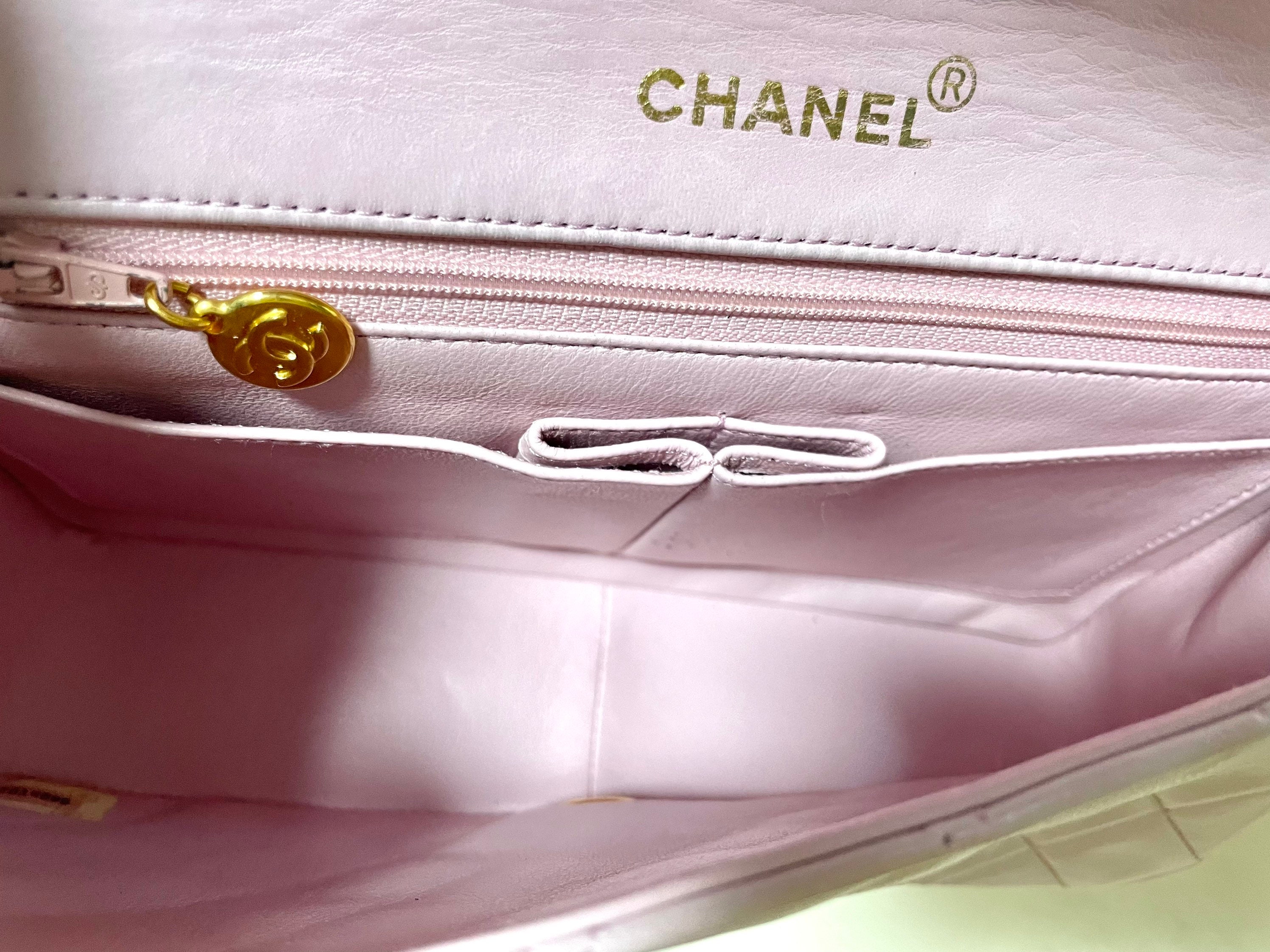 Chanel Medium Classic Double Flap Bag Light Pink Lambskin Light Gold H –  Madison Avenue Couture